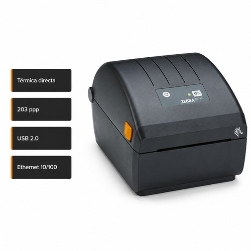 Impresora Zebra ZD230 DT ZD23042-D0EC00EZ con USB 2.0 y Ethernet 10/100
