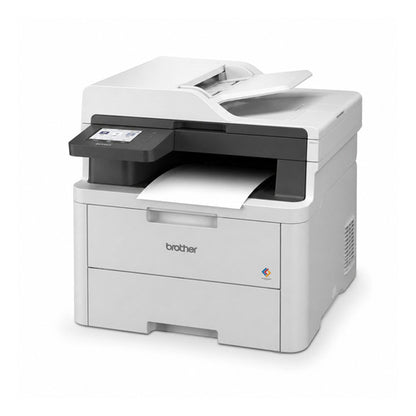 Impresora de etiquetas Brother MFC-L3740CDWERE1 MFCL3740CDWERE1 en uso sobre fondo blanco