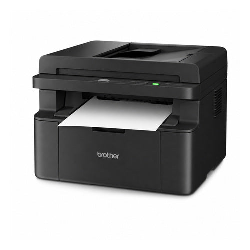 Impresora de etiquetas Brother DCP-L1660W DCPL1660WRE1 en uso sobre fondo blanco