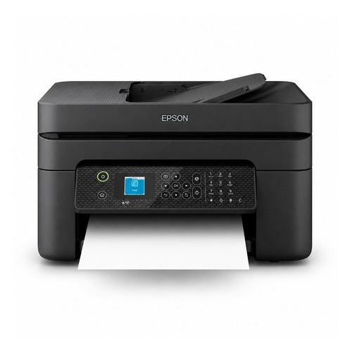 Impresora de etiquetas Epson WF-2930DWF C11CK63403 en uso sobre fondo blanco