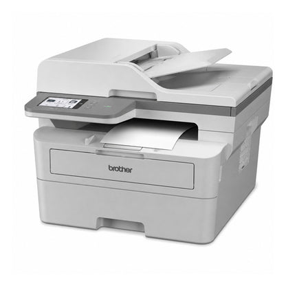 Impresora de etiquetas Brother MFC-L2960DW MFCL2960DWRE1 en uso sobre fondo blanco