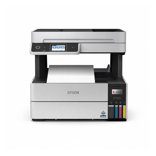 Impresora de etiquetas Epson ET-5170 C11CJ88402 en uso sobre fondo blanco