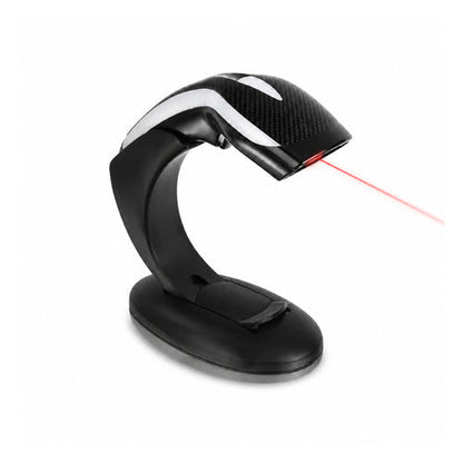 Lector de códigos de barras Datalogic HD3130 negro HD3130-BKK1S en uso sobre fondo blanco