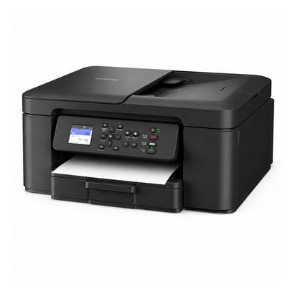 Impresora de etiquetas Brother DCP-J1360DW DCPJ1360DWRE1 en uso sobre fondo blanco