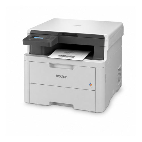 Impresora de etiquetas Brother DCP-L3520CDWERE1 DCPL3520CDWERE1 en uso sobre fondo blanco