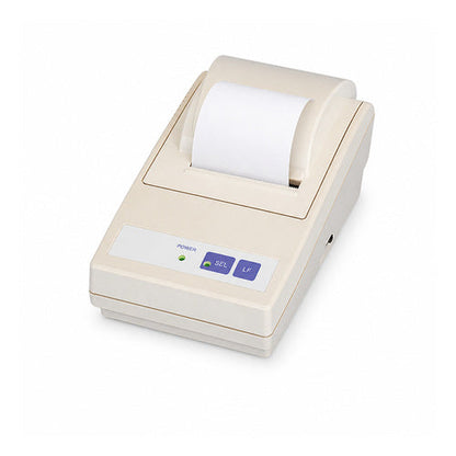 Impresora de etiquetas Citizen CBM-910 CBM91040RF2A en uso sobre fondo blanco