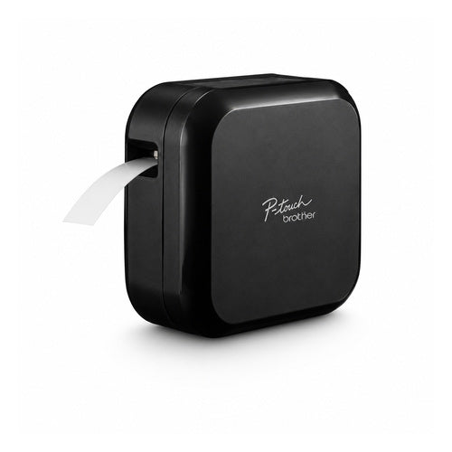 Impresora de etiquetas Brother PT-P710BTH PTP710BTHZ1 en uso sobre fondo blanco