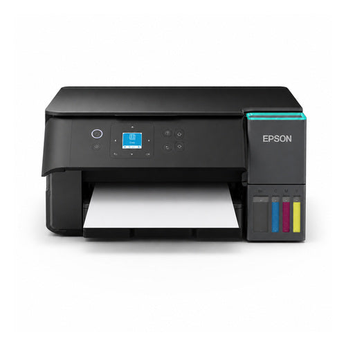 Impresora de etiquetas Epson ET-2950 C11CL41404 en uso sobre fondo blanco