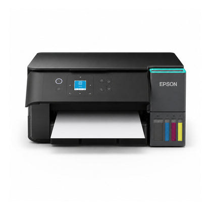 Impresora de etiquetas Epson ET-2950 C11CL41404 en uso sobre fondo blanco