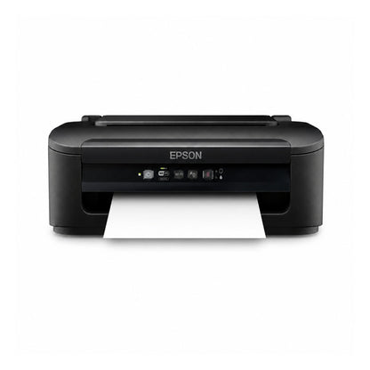 Impresora de etiquetas Epson WF-2110W C11CK92402 en uso sobre fondo blanco