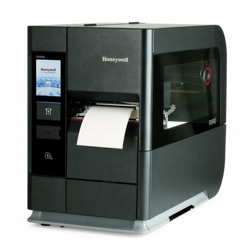 Impresora de etiquetas Honeywell PX940 PX940V30100060600 en uso sobre fondo blanco