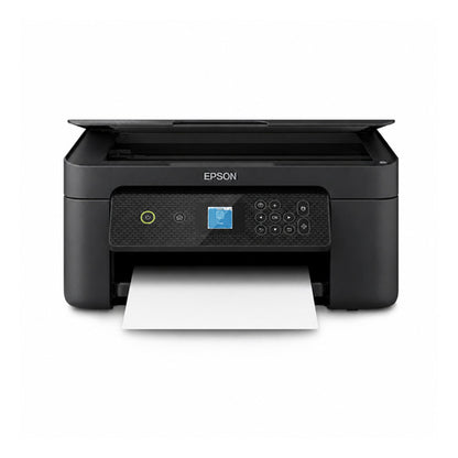 Impresora de etiquetas Epson XP-3200 C11CK66403 en uso sobre fondo blanco