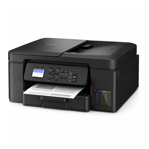 Impresora de etiquetas Brother DCP-T780DW DCPT780DWRE1 en uso sobre fondo blanco