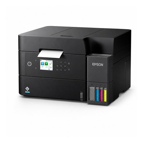 Impresora de etiquetas Epson ET-3950 C11CL43402 en uso sobre fondo blanco
