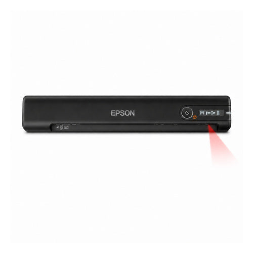 Lector de códigos de barras Epson ES-60W B11B253401 en uso sobre fondo blanco