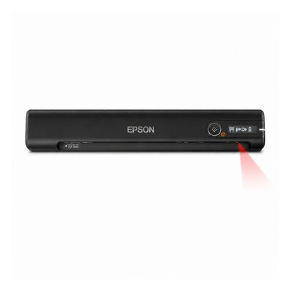 Lector de códigos de barras Epson ES-60W B11B253401 en uso sobre fondo blanco