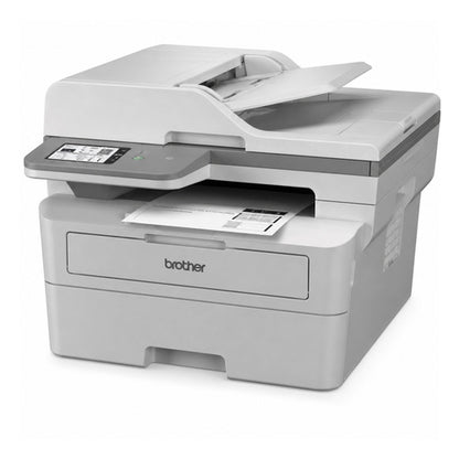 Impresora de etiquetas Brother MFC-L2980DW MFCL2980DWRE1 en uso sobre fondo blanco