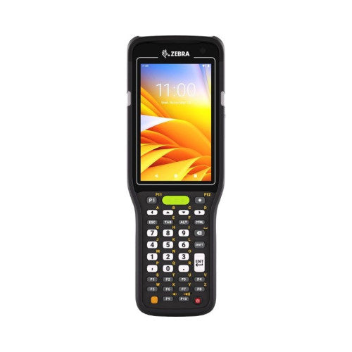 Zebra MC34 LAN WiFi6E + BT + NFC 4 pulgadas vibración GMS SE4770, 6/64GB, teclado 29 MC3401-0S1J52SS-A6 sobre fondo blanco