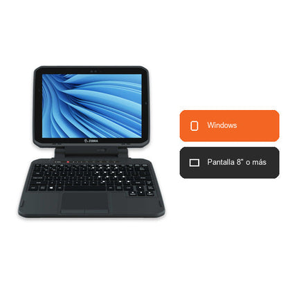 Características del terminal de mano Zebra ET80 ET80A-0P8B2-CFA: Windows, Pantalla 8" o más