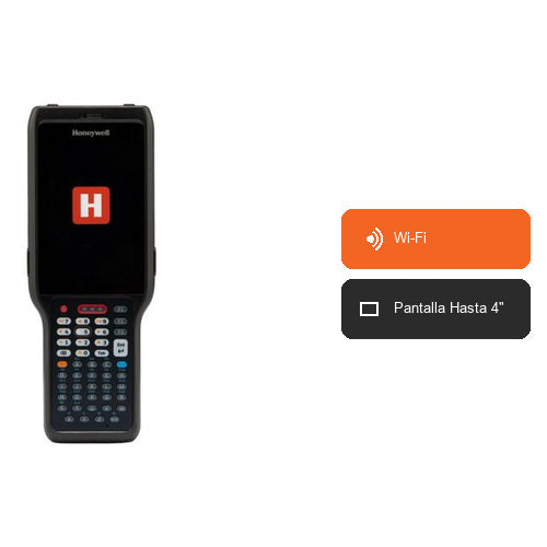 Características del terminal de mano Honeywell CK62 CK62-X00-5ES1ACG: Wi-Fi, Pantalla Hasta 4"