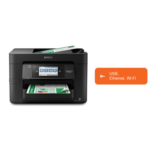 Características de la impresora de etiquetas Epson WF-4820DWF C11CJ06403: USB, Ethernet, Wi-Fi