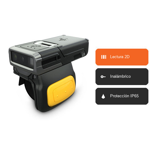 Características del lector de códigos de barras Zebra RS5100 SG-RS5X6-HMTLA-01: Lectura 2D, Inalámbrico, Protección IP65
