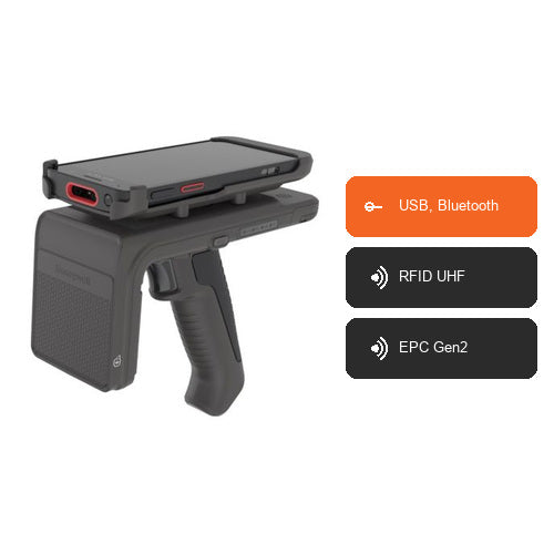 Características del equipo rfid Honeywell IH45 IH45-0-N001S00OK: USB, Bluetooth, RFID UHF, EPC Gen2