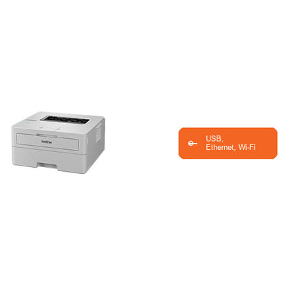 Características de la impresora de etiquetas Brother HL-L2865DW HLL2865DWRE1: USB, Ethernet, Wi-Fi