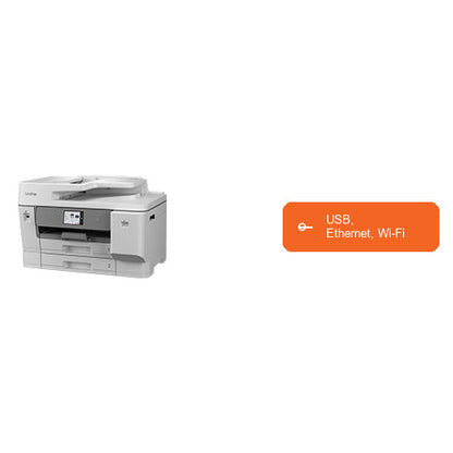 Características de la impresora de etiquetas Brother MFC-J6975DW MFCJ6975DWRE1: USB, Ethernet, Wi-Fi