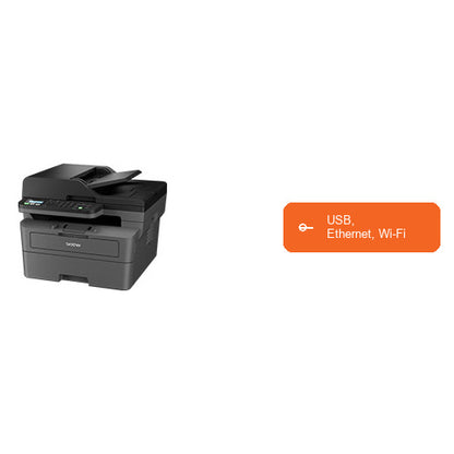 Características de la impresora de etiquetas Brother MFC-L2800DW MFCL2800DWRE1: USB, Ethernet, Wi-Fi
