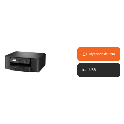 Características de la impresora de etiquetas Brother KM0 DCPJ1310DWRE1: Inyección de tinta, USB