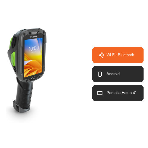 Características del terminal de mano Zebra TC8300 TC83B0-3005A510RW: Wi-Fi, Bluetooth, Android, Pantalla Hasta 4"