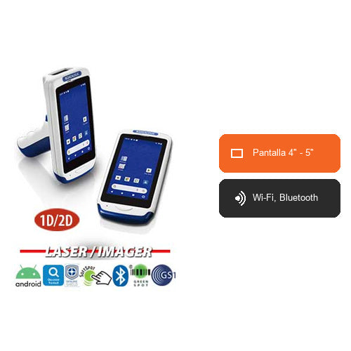 Características del terminal de mano Datalogic JOYA TOUCH 911350100: Pantalla 4" - 5", Wi-Fi, Bluetooth