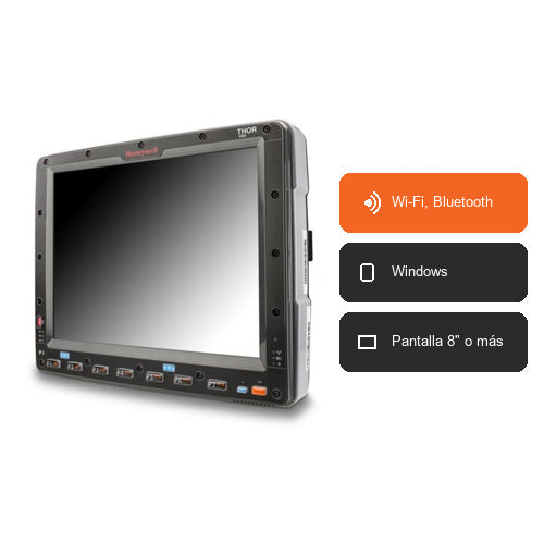 Características del terminal de mano Honeywell VM3W VM3W2O1A1AET1JA1: Wi-Fi, Bluetooth, Windows, Pantalla 8" o más