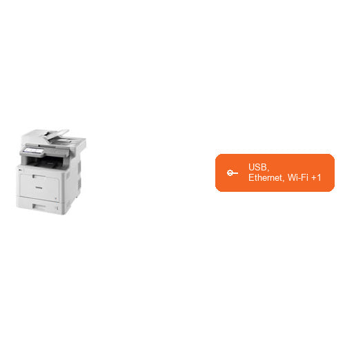Características de la impresora de etiquetas Brother MFC-L9570CDW MFCL9570CDWRE1: USB, Ethernet, Wi-Fi +1