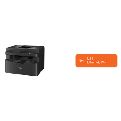 Características de la impresora de etiquetas Brother DCP-L1660W DCPL1660WRE1: USB, Ethernet, Wi-Fi