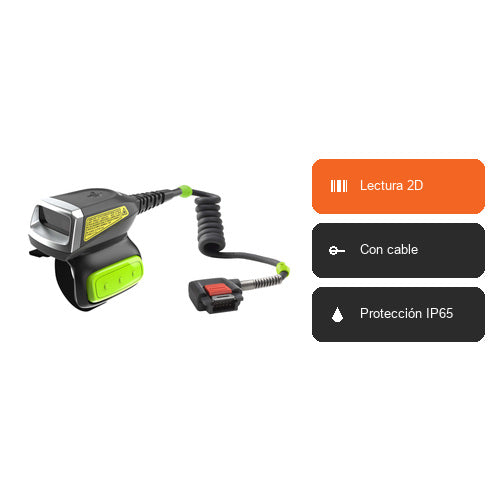 Características del lector de códigos de barras Zebra RS5000X RS5000X-TCFSXWR: Lectura 2D, Con cable, Protección IP65