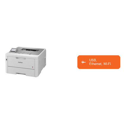 Características de la impresora de etiquetas Brother HL-L8240CDW HLL8240CDWRE1: USB, Ethernet, Wi-Fi