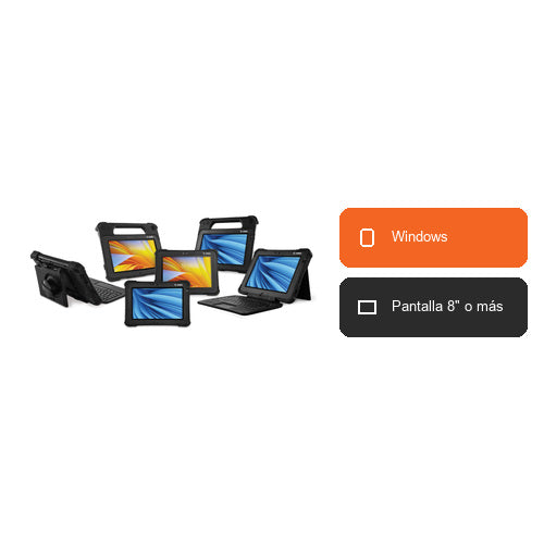 Características del terminal de mano Zebra L10AX RTL10C0-0B13X1X: Windows, Pantalla 8" o más