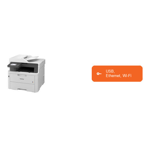 Características de la impresora de etiquetas Brother MFC-L3760CDWRE1 MFCL3760CDWRE1: USB, Ethernet, Wi-Fi