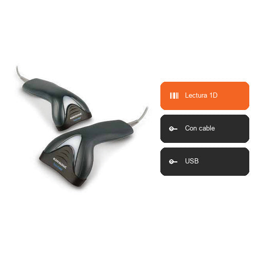 Características del lector de códigos de barras Datalogic TD1120 TD1120-BK-90K1: Lectura 1D, Con cable, USB