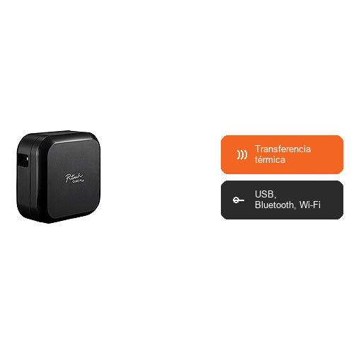Características de la impresora de etiquetas Brother PT-P710BT PTP710BTXG1: Transferencia térmica, USB, Bluetooth, Wi-Fi