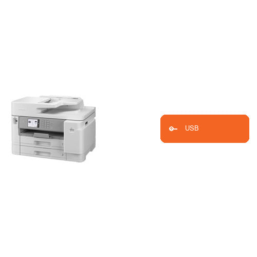 Características de la impresora de etiquetas Brother MFC-J5955DW MFCJ5955DWRE1: USB