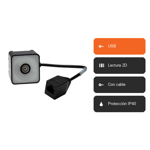 Características del lector de códigos de barras Honeywell HF520 HF520-R1-1USB: USB, Lectura 2D, Con cable, Protección IP40