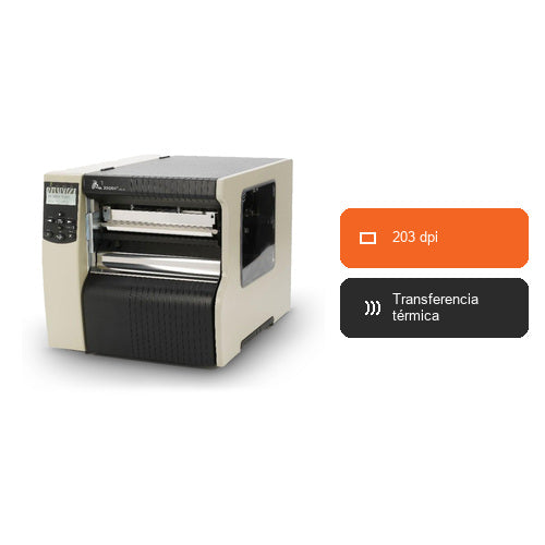 Características de la impresora de etiquetas Zebra 220XI4 220-80E-00003: 203 dpi, Transferencia térmica