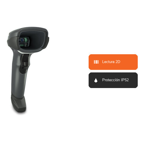 Características del lector de códigos de barras Zebra DS4608 negro DS4608-HD00007ZZWW: Lectura 2D, Protección IP52