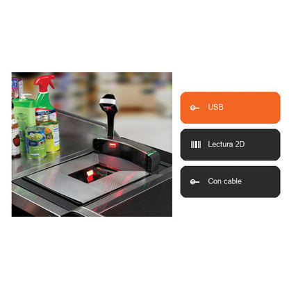 Características del lector de códigos de barras Datalogic MGL98 9810110120-00361: USB, Lectura 2D, Con cable
