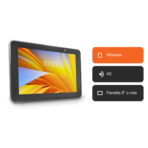 Características del terminal de mano Zebra ET56 ET56BE-W15E: Windows, 4G, Pantalla 8" o más