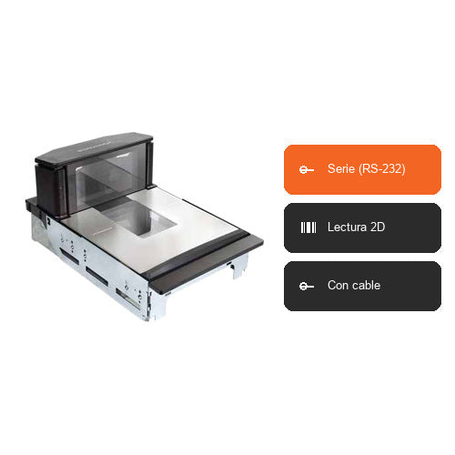 Características del lector de códigos de barras Datalogic MAGELLAN 9600I 96211Q13000-020221: Serie (RS-232), Lectura 2D, Con cable