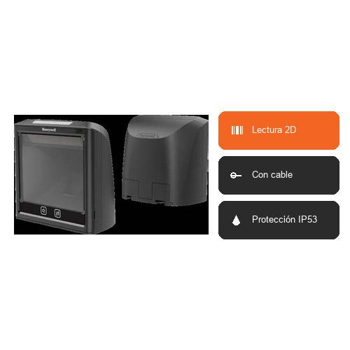 Características del lector de códigos de barras Honeywell SOLARIS XP 7990GEL-2-1: Lectura 2D, Con cable, Protección IP53